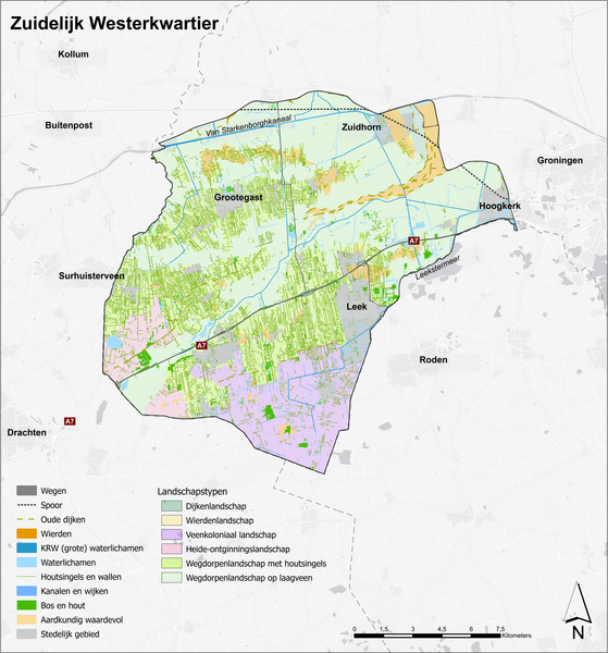 Landschapskaart Zuidelijk Westerkwartier