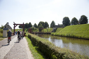 Fietsers in Bourtange