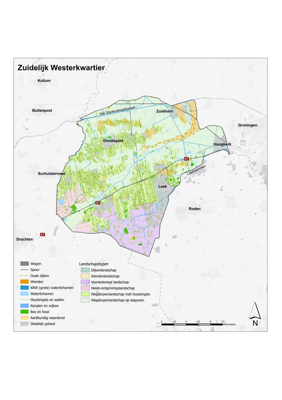 Landschapskaart Zuidelijk Westerkwartier