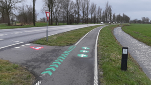 Graffiti fietspad N361