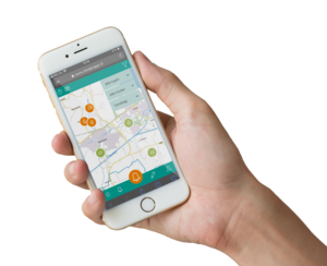 Hinderapp op smartphone