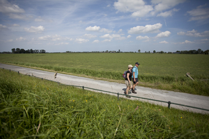 Wandelaars in Groningen