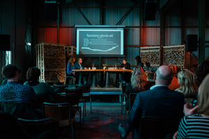 De bijeenkomst over de culturele sector in Stadslab (foto: Wouter Brem)