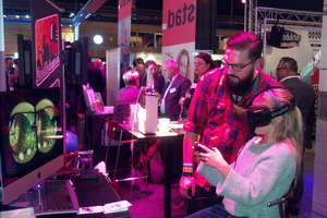 meisje test virtual reality-bril
