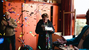 Vrijwilliger wordt verrast