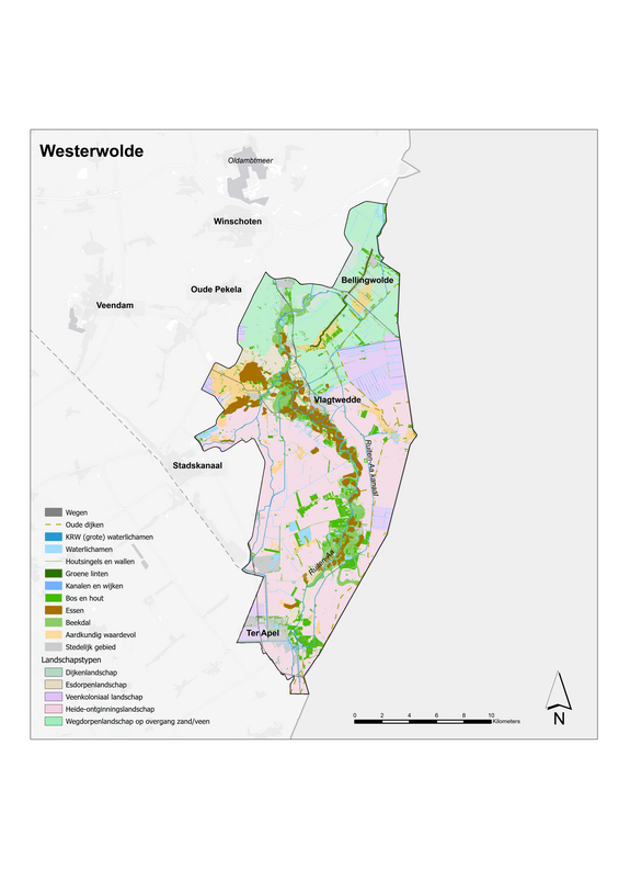 Landschapskaart Westerwolde