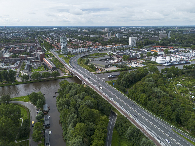 Luchtfoto van de Ring Noord